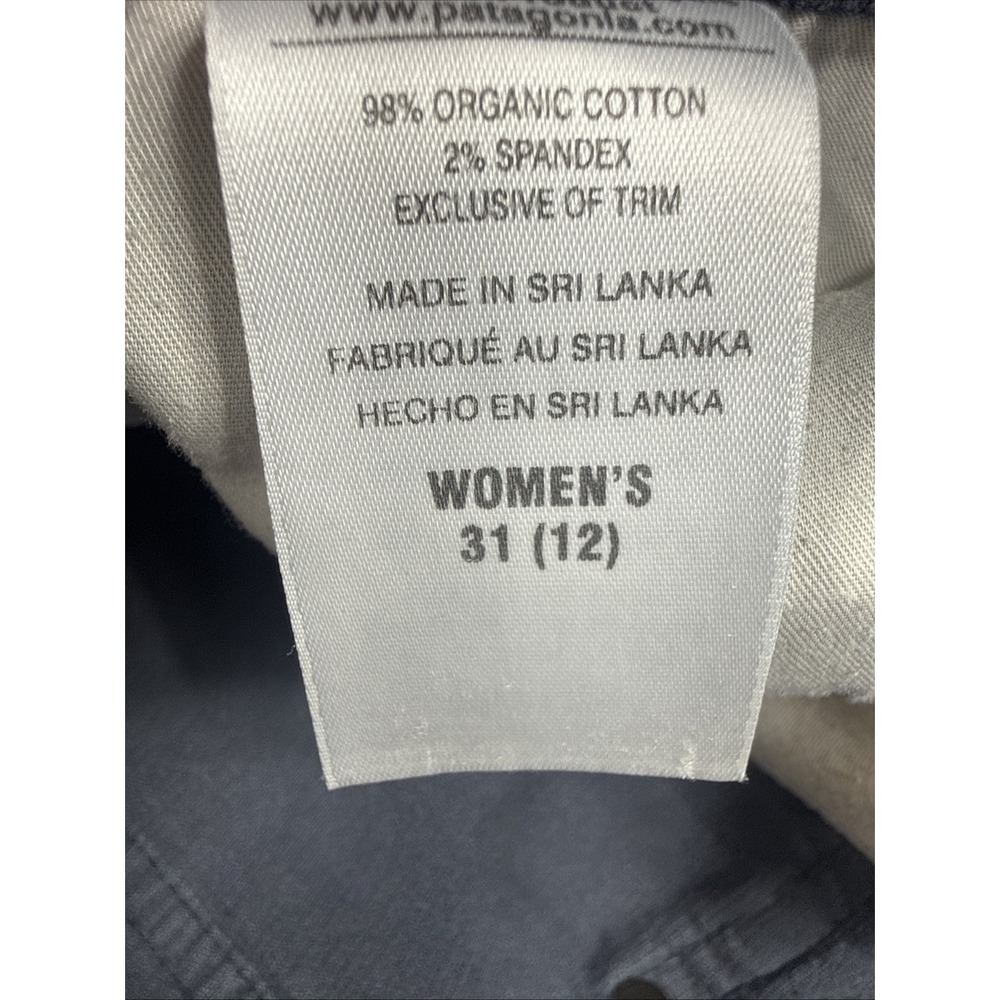 Patagonia Corduroy Pants Size 12 Women's (31x29) Blue Skinny Fit Organic Cotton - Picture 6 of 16